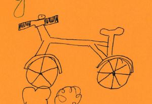 Keine Ahnung, wieso meine Kinder mir immer wieder Fahrräder zeichnen! Aber mir gefallen sie to-tal. 